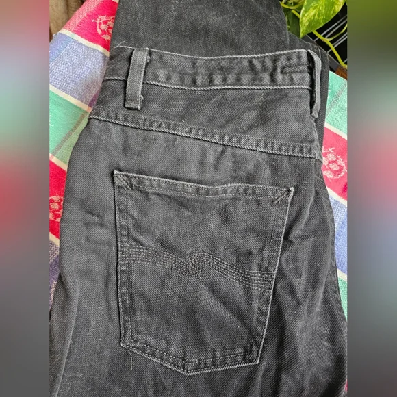Nudie Jeans 32/30 Breezy Britt Aged Black High Waisted Jeans